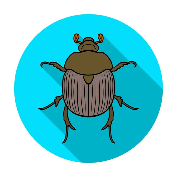 Käfer-Ikone in flachem Stil isoliert auf weißem Hintergrund. Insekten Symbol Aktienvektor Illustration. — Stockvektor