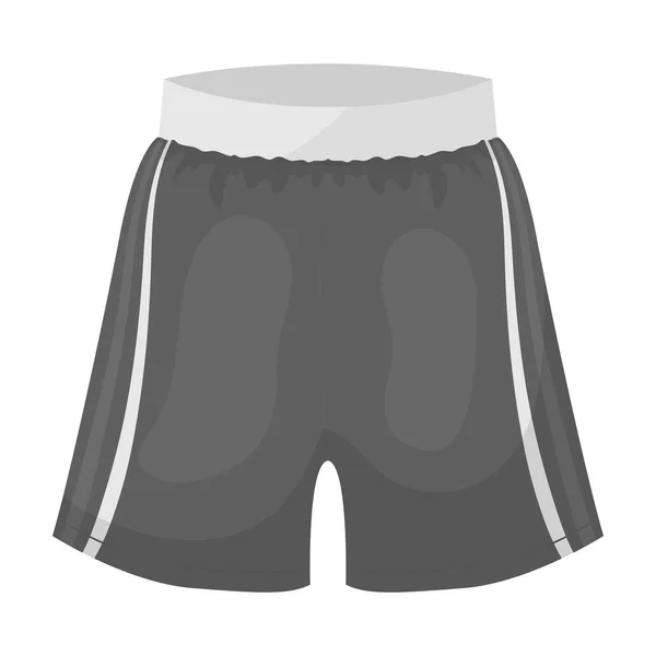 Boxerské šortky ikona v monochromatickém stylu izolovaných na bílém pozadí. Boxu symbol akcií vektorové ilustrace. — Stockový vektor