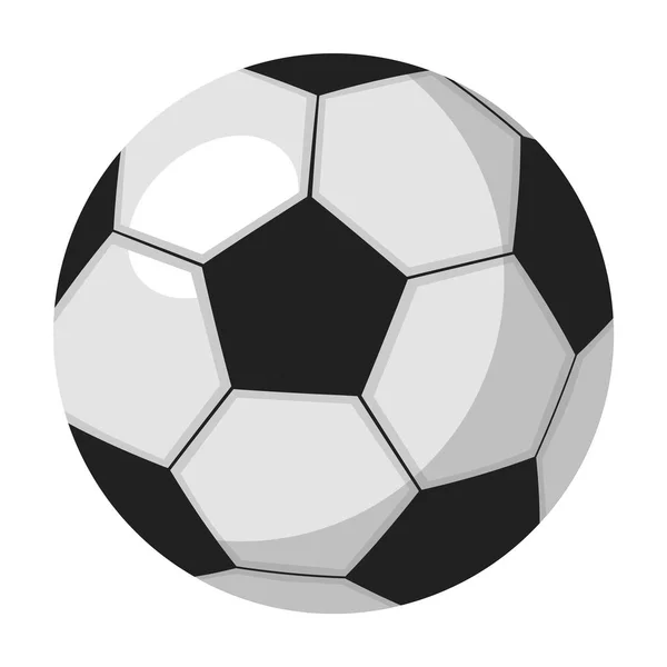 Icono de pelota de fútbol en estilo monocromo aislado sobre fondo blanco. Inglaterra país símbolo stock vector ilustración . — Archivo Imágenes Vectoriales