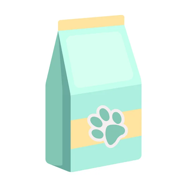 Voedsel voor huisdieren pictogram in cartoon stijl geïsoleerd op een witte achtergrond. Veterinaire kliniek symbool voorraad vectorillustratie. — Stockvector