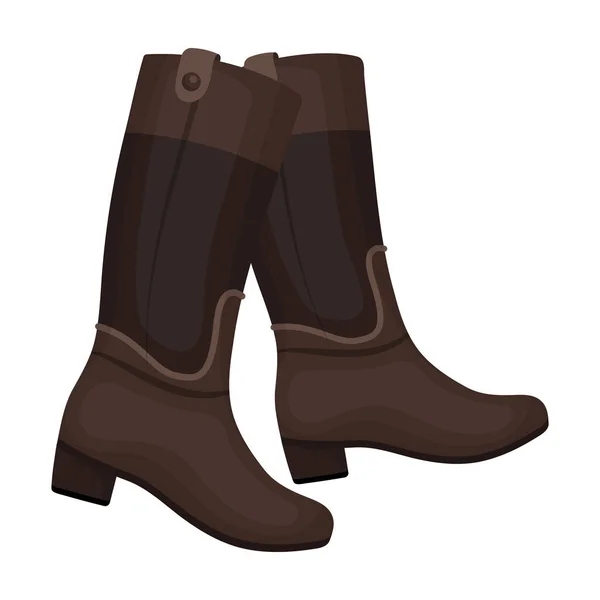 Botas altas Jockeys icono en estilo de dibujos animados aislado sobre fondo blanco. Hipódromo y caballo símbolo stock vector ilustración . — Archivo Imágenes Vectoriales