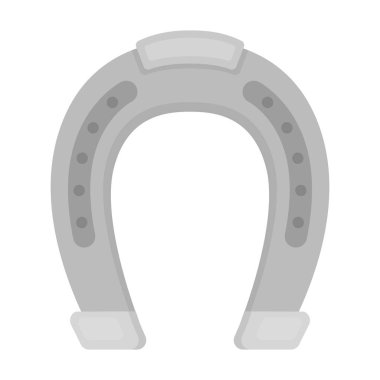 At nalı simgesi beyaz arka plan üzerinde izole tek renkli tarzı. Hipodrom ve atın sembolü hisse senedi vektör çizim.