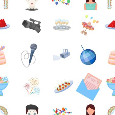 Olay hizmeti desen simgeler karikatür arpacık. Olay hizmeti vektör simge stok büyük toplama