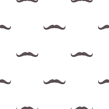 Beyaz arka plan üzerinde izole desen stili saç modeli simgesini mans. Sakal sembol stok vektör çizim.