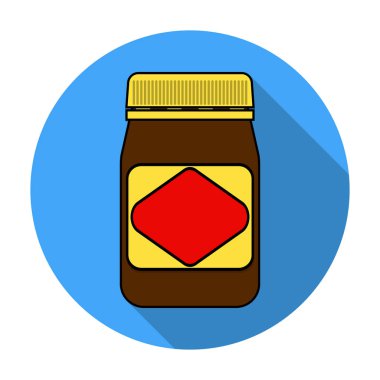 Avustralya gıda düz stil beyaz arka plan üzerinde izole simgesinde yayıldı. Avustralya sembol stok vektör çizim.