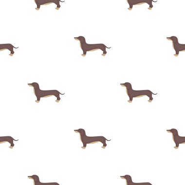 Alman çoban vektör simgesi web için desen tarzında