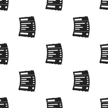 Alış irsaliyesi simge siyah stil beyaz arka plan üzerinde izole içinde. E-ticaret desen hisse senedi vektör çizim.