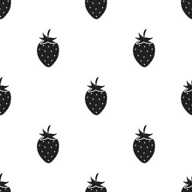 Çilek simge siyah. Meyve simge tek.