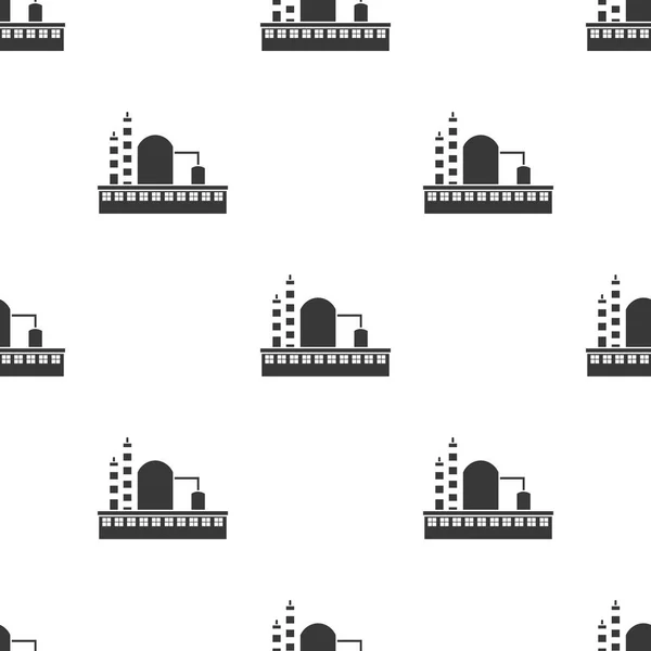Ícone de fábrica em estilo preto isolado no fundo branco. Fábrica padrão estoque vetor ilustração . — Vetor de Stock