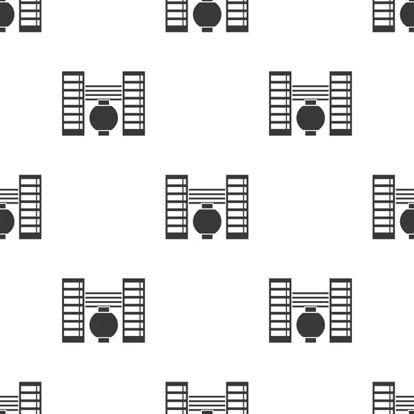 Εργοστάσιο εικονίδιο σε μαύρο στυλ που απομονώνονται σε λευκό φόντο. Εικονογράφηση διάνυσμα απόθεμα μοτίβο εργοστάσιο. — Διανυσματικό Αρχείο