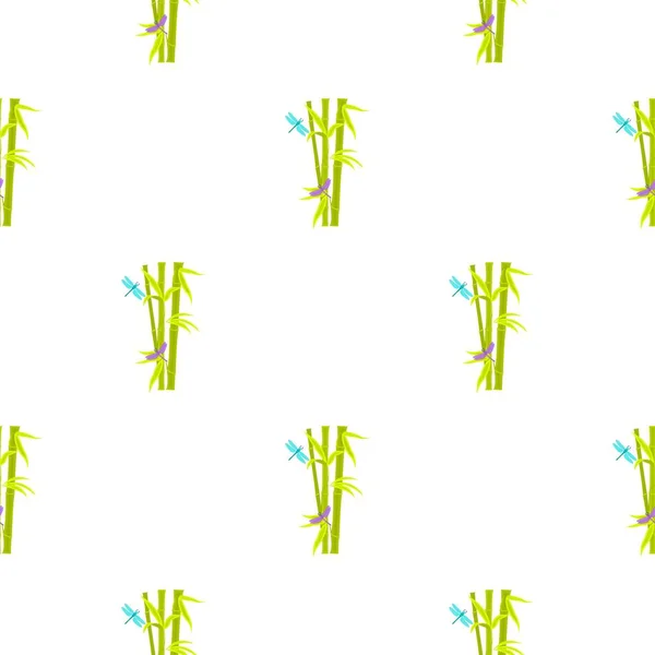 Bambus-Symbol im Cartoon-Stil isoliert auf weißem Hintergrund. japan pattern stock vektor illustration. — Stockvektor