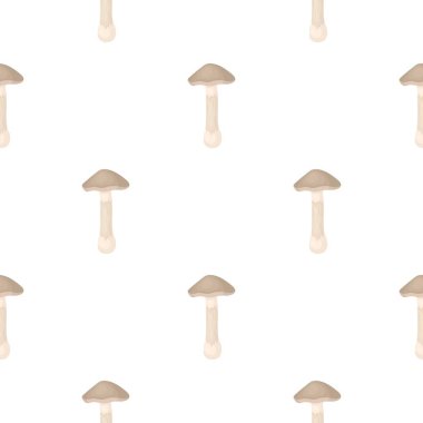 Beyaz arka plan üzerinde izole karikatür tarzı mantarı simgesini. Mantar deseni hisse senedi vektör çizim.