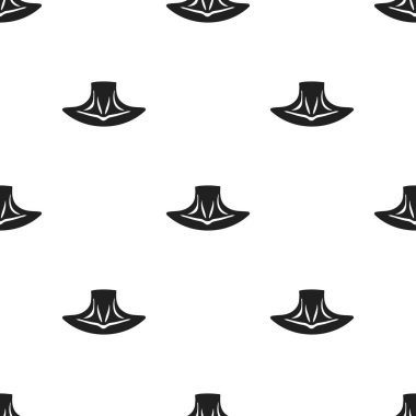 Boyun simge siyah stil beyaz arka plan üzerinde izole içinde. Vücut desen hisse senedi vektör çizim parçası.