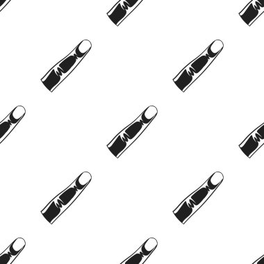 Parmak simge siyah stil beyaz arka plan üzerinde izole içinde. Vücut desen hisse senedi vektör çizim parçası.