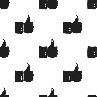 Simge siyah stil beyaz arka plan üzerinde izole içinde vatansever başparmak. Vatansever gün desen hisse senedi vektör çizim.