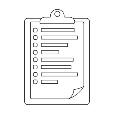 Veteriner pet sağlık kartı simgesi beyaz arka plan üzerinde izole anahat tarzı. Hayvan hastalıklarıyla ilgili klinik sembol stok vektör çizim.