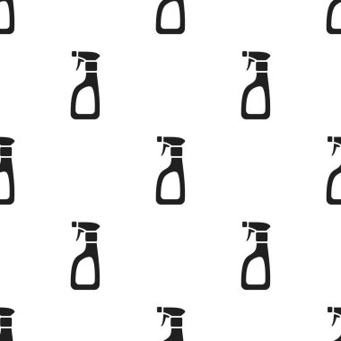 Temizleyici sprey siyah simgesi. Gösterim amacıyla web ve mobil tasarım.