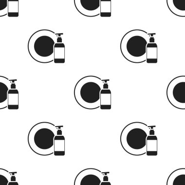 Kirli bulaşık simge siyah. Gösterim amacıyla web ve mobil tasarım.