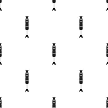 Daldırma blender simge siyah stil beyaz arka plan üzerinde izole içinde. Mutfak desen hisse senedi vektör çizim.