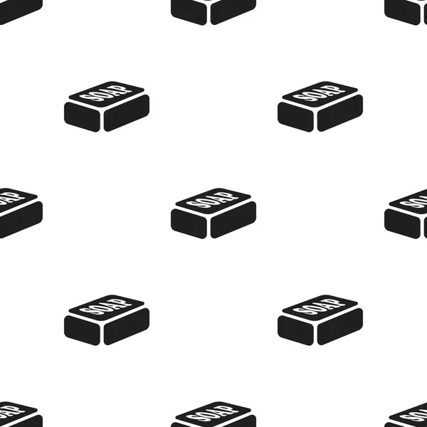 Siyah sabun simgesi. Gösterim amacıyla web ve mobil tasarım. — Stok Vektör