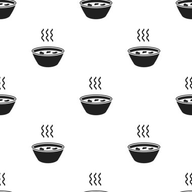 Sıcak çorba simge siyah. Büyük hasta, hastalık siyah tek hasta simge.