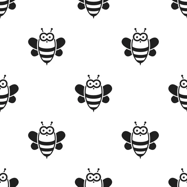 Bienenschwarzes Symbol. Illustration für Web- und Mobildesign. — Stockvektor