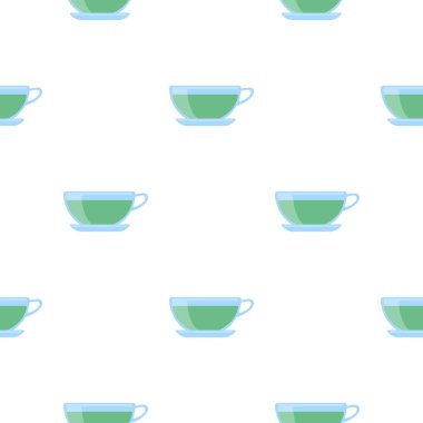 Yeşil çay simge vektör çizim için web ve hareket eden