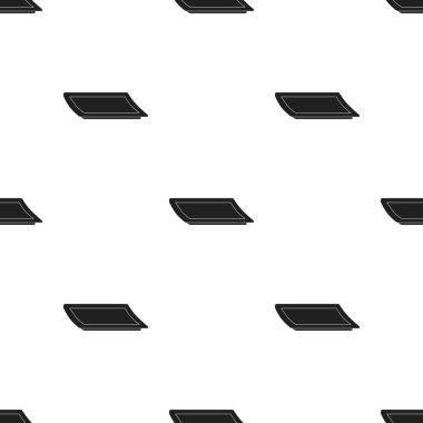 Plaka simge siyah stil beyaz arka plan üzerinde izole içinde. Suşi desen hisse senedi vektör çizim.