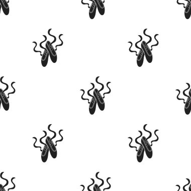 Pointe ayakkabı simge siyah stil beyaz arka plan üzerinde izole içinde. Tiyatro desen hisse senedi vektör çizim