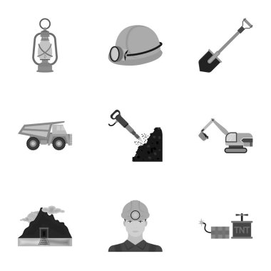 Benim tek renkli bir tarzda Icons set. Benim büyük koleksiyonu sembol stok illüstrasyon vektör