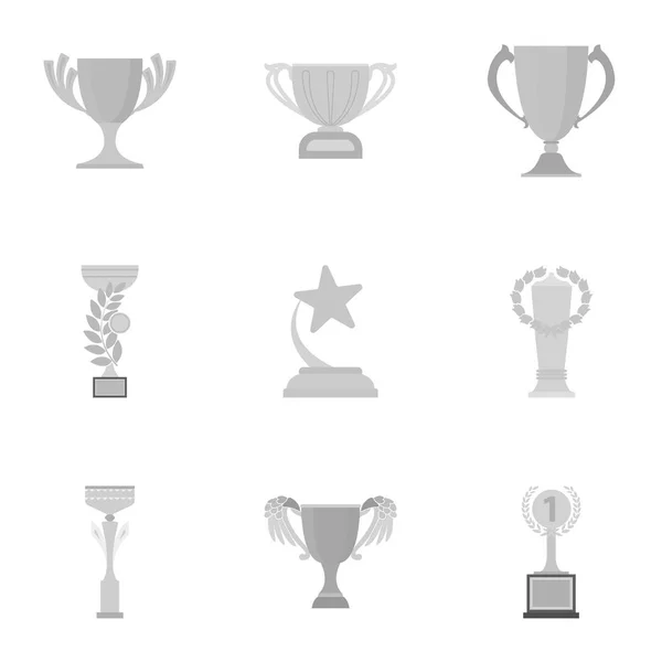 Νικητής Κύπελλο εικόνες που σε μονόχρωμη στυλ. Μεγάλη συλλογή αποθεμάτων εικονογράφηση σύμβολο φορέα Κύπελλο νικητής — Διανυσματικό Αρχείο