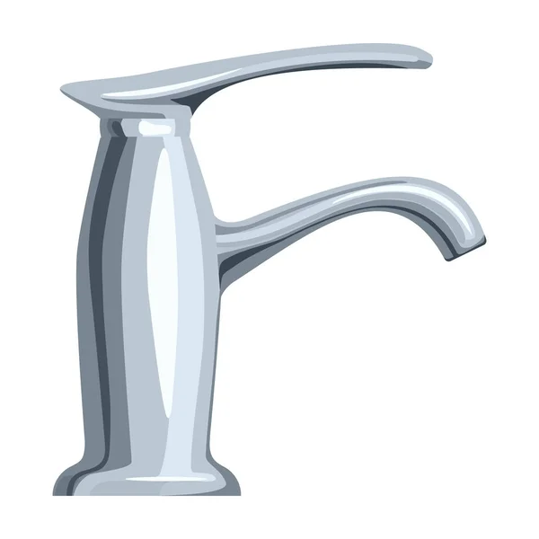 Wasserhahn-Symbol im Cartoon-Stil isoliert auf weißem Hintergrund. Wasserfiltersystem Symbol Aktienvektor Illustration. — Stockvektor