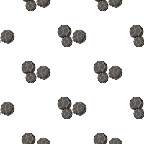 Icône de poivre noir dans le style de dessin animé isolé sur fond blanc. Herbe un symbole épices illustration vectorielle de stock . — Image vectorielle