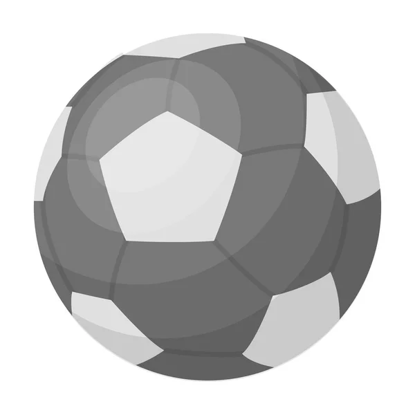 Icono de pelota de fútbol verde en estilo monocromo aislado sobre fondo blanco. Brasil país símbolo stock vector ilustración . — Vector de stock