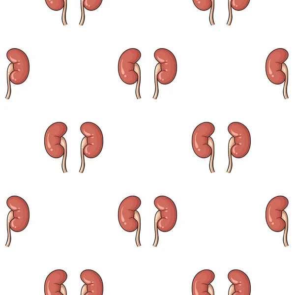 Human kidneys icon in cartoon style isolated on white background. Human organs symbol stock vector illustration. — Stock Vector