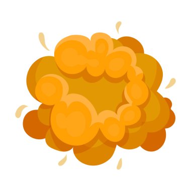 Patlama simgesi beyaz arka plan üzerinde izole karikatür tarzı. Patlamalar sembol stok vektör çizim.