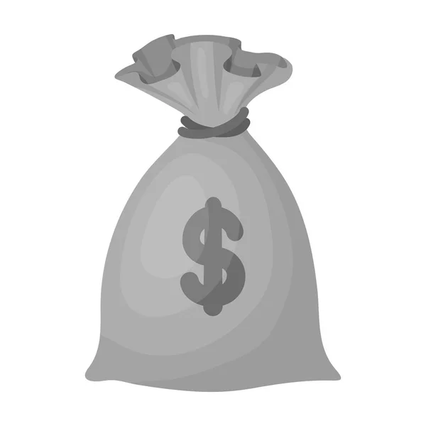 Icono de donación de dinero en estilo monocromo aislado sobre fondo blanco. Caridad y donación símbolo stock vector ilustración . — Vector de stock
