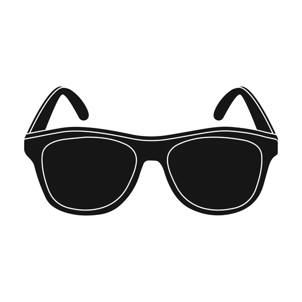 Ícone de óculos de sol amarelo na moda em estilo preto isolado no fundo branco. Brasil país símbolo estoque vetor ilustração . — Vetor de Stock