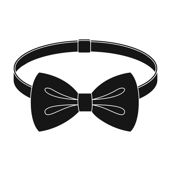 Bow tie icon in black style isolated on white background. Hipster style symbol stock vector illustration. — Stock Vector