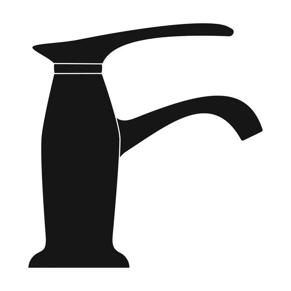 Baterie ikona v černém stylu izolovaných na bílém pozadí. Vodní filtrační systém symbolů akcií vektorové ilustrace. — Stockový vektor