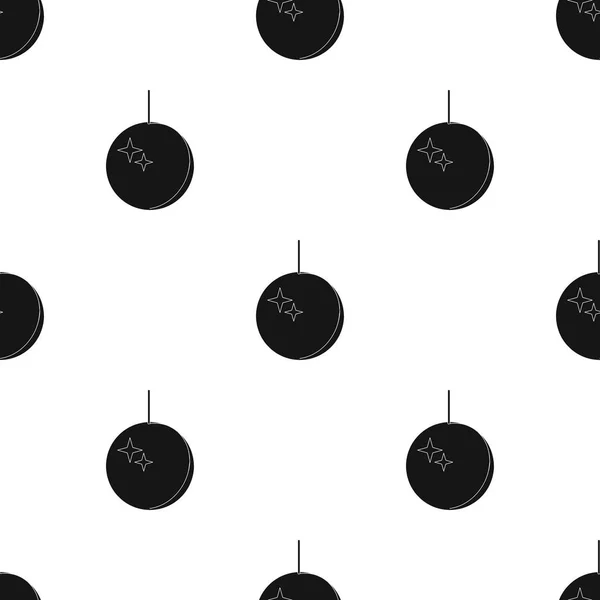 Icono de bola de disco en estilo negro aislado sobre fondo blanco. Evento patrón de servicio stock vector ilustración . — Archivo Imágenes Vectoriales