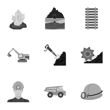 Benim tek renkli bir tarzda Icons set. Benim büyük koleksiyonu sembol stok illüstrasyon vektör