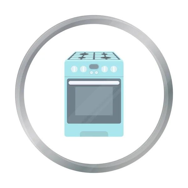 Cucina icona stufa in stile cartone animato isolato su sfondo bianco. Illustrazione vettoriale stock simbolo elettrodomestico . — Vettoriale Stock