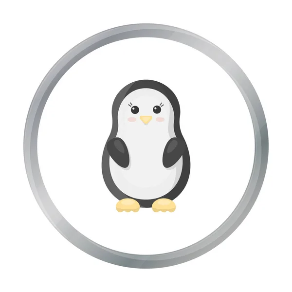 Пінгвін мультфільм значок. Ілюстрація для Інтернету та мобільних дизайн. — стоковий вектор