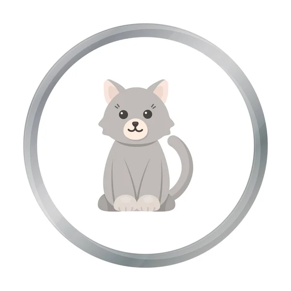 Icône de dessin animé chat. Illustration pour web et mobile design . — Image vectorielle