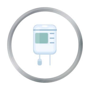 Brop sayaç simgesi çizgi film. Büyük tıp, sağlık karikatür simgesinden tek tıp.