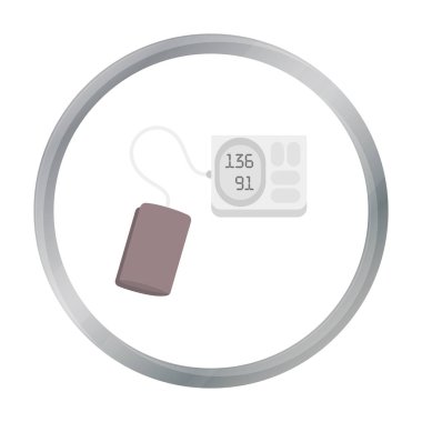 Tonometer kutsal kişilerin resmi çizgi film. Büyük tıp, sağlık karikatür simgesinden tek tıp.