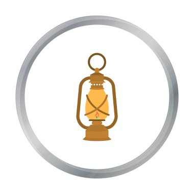 Fener simgesi beyaz arka plan üzerinde izole karikatür tarzı. Benim hisse senedi vektör çizim sembolü.