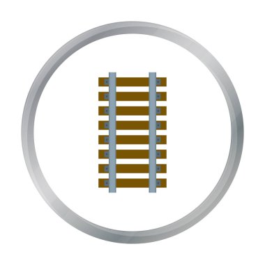 Beyaz arka plan üzerinde izole karikatür tarzı simgesinde tren benim. Benim hisse senedi vektör çizim sembolü.