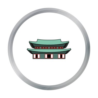 Alace simgesi beyaz arka plan üzerinde izole karikatür tarzı. Güney Kore sembol stok vektör çizim.